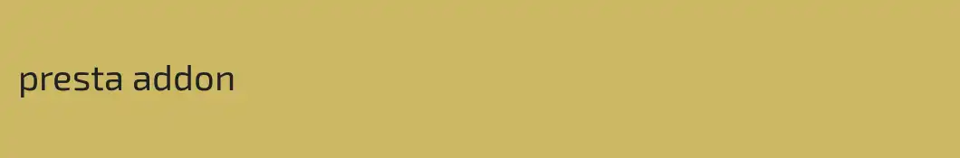presta addon